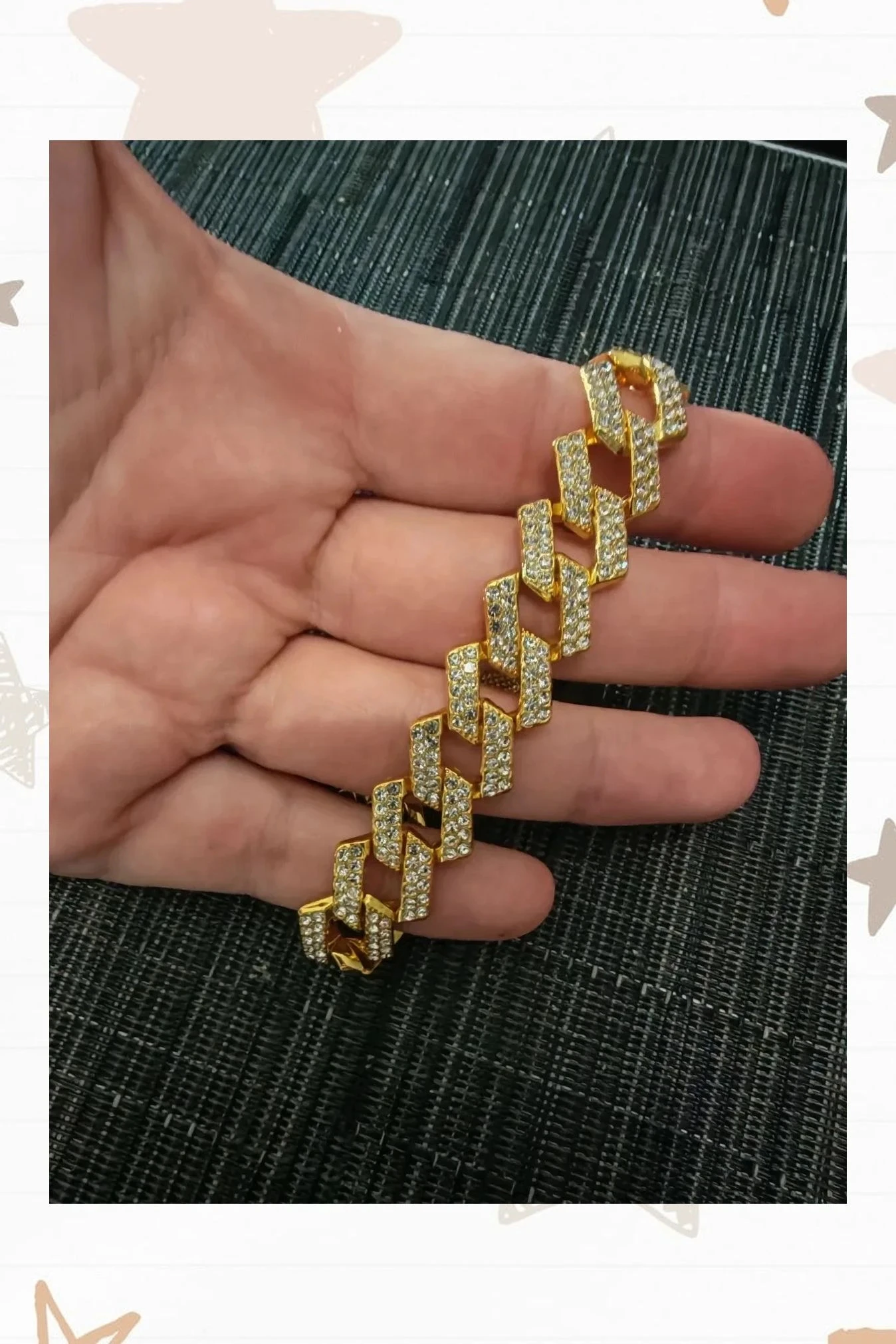 Pulseira estilo cubano "Iced Out" – photo 2